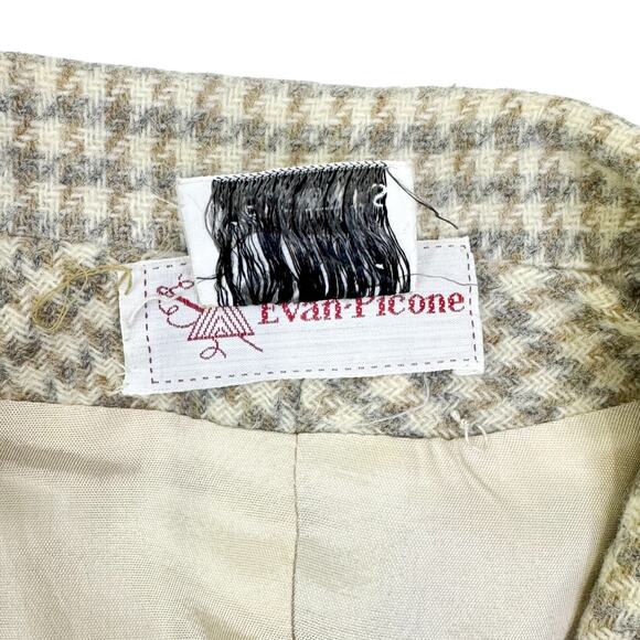 Evan Picone 100% Wool Houndstooth Blazer - Classic Style - Picture 9 of 10